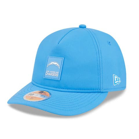 Men's New Era Powder Blue Los Angeles Chargers 2025 Sideline  Retro Crown 59FIFTY Fitted Hat