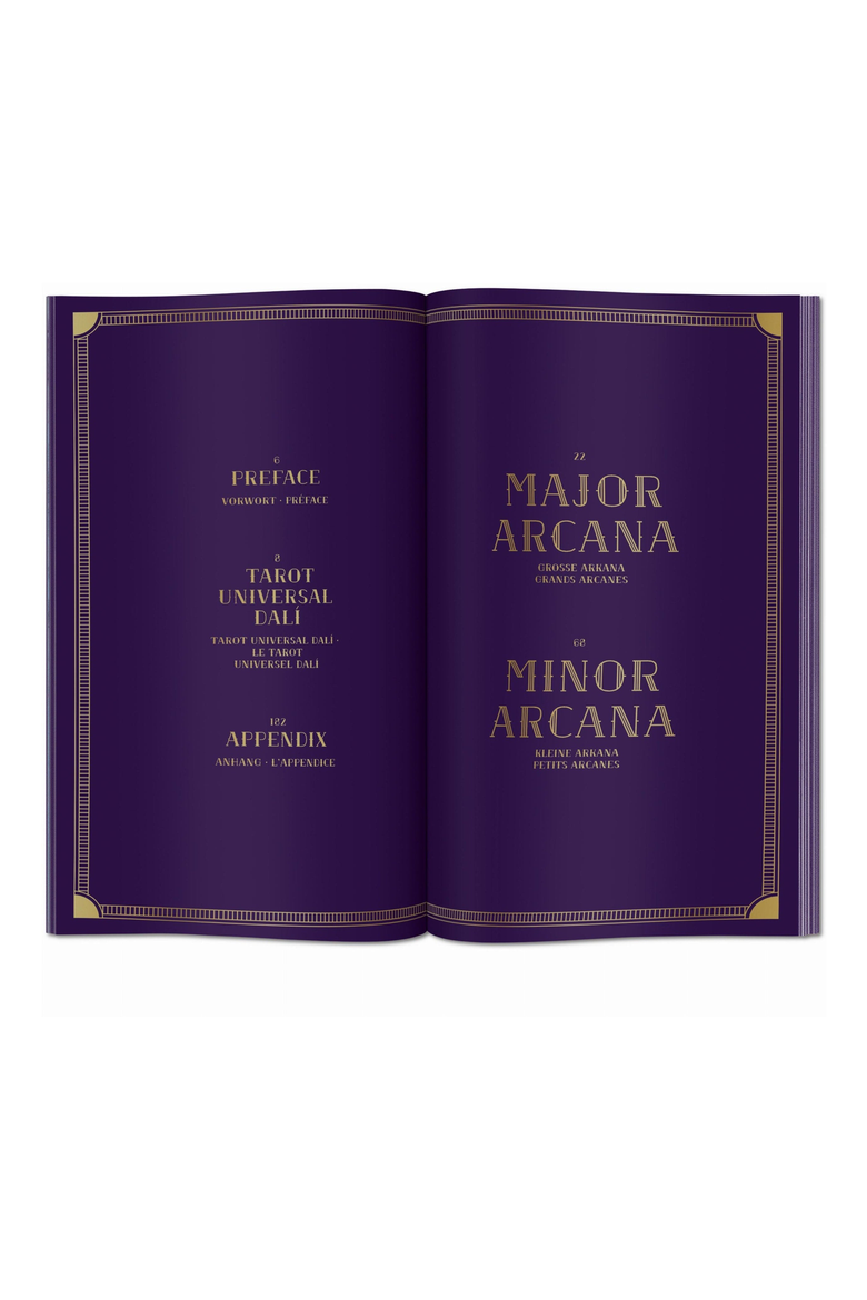 Dalí Tarot Book, Alternate, color, Deep Purple