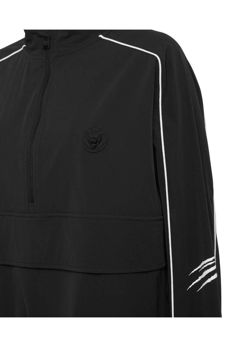 PLEIN SPORT Nylon Piping Anorak Ls Scratch Women, Alternate, color, Black