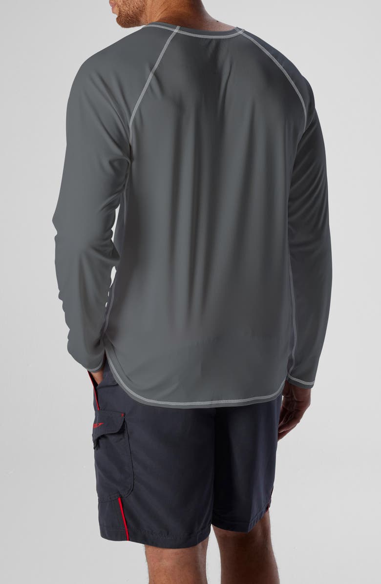 Speedo<sup>®</sup> Long Sleeve Rashguard, Alternate, color, Granite