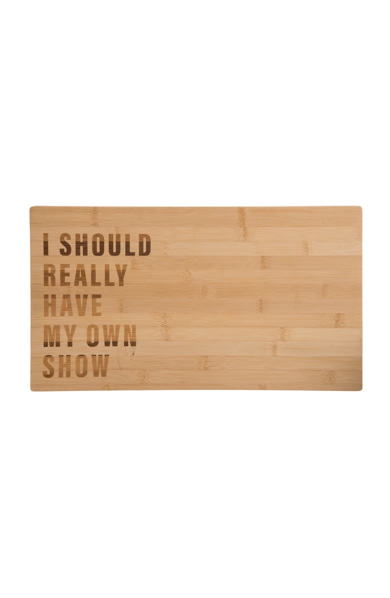 Totalee Gift My Own Show Cutting Board Wood Brown, Main, color, Brown