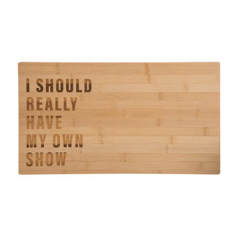 My Own Show Cutting Board Wood Brown