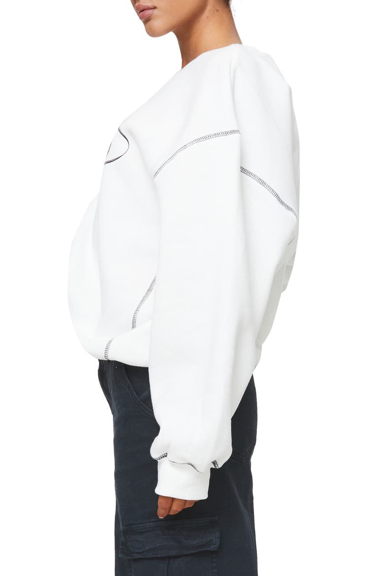 Portland Oversize Graphic Sweatshirt, Alternate, color, WHITE