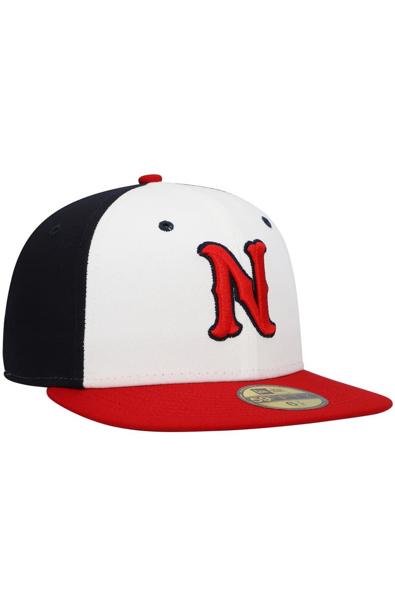 New Era Men's New Era White Nashville Sounds Authentic Collection Team Alternate 59FIFTY Fitted Hat, Alternate, color, White