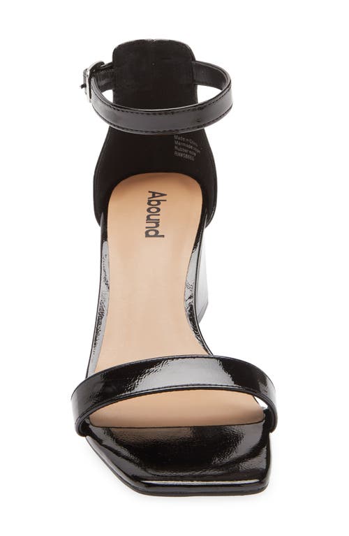 Abound Finn Ankle Strap Sandal In Black Crinkle
