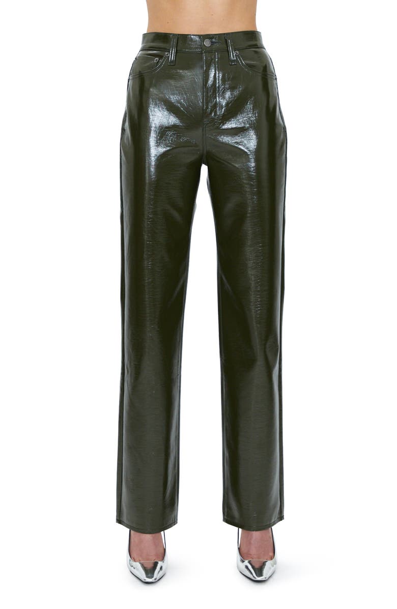 Pistola Cassie Super High Waist Straight Leg Faux Leather Pants, Main, color,