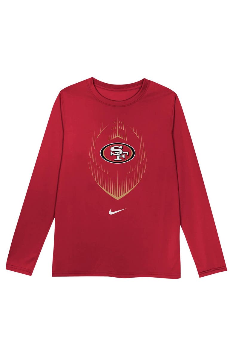Nike Toddler Nike Scarlet San Francisco 49ers Legend Icon Long Sleeve T-Shirt, Alternate, color,