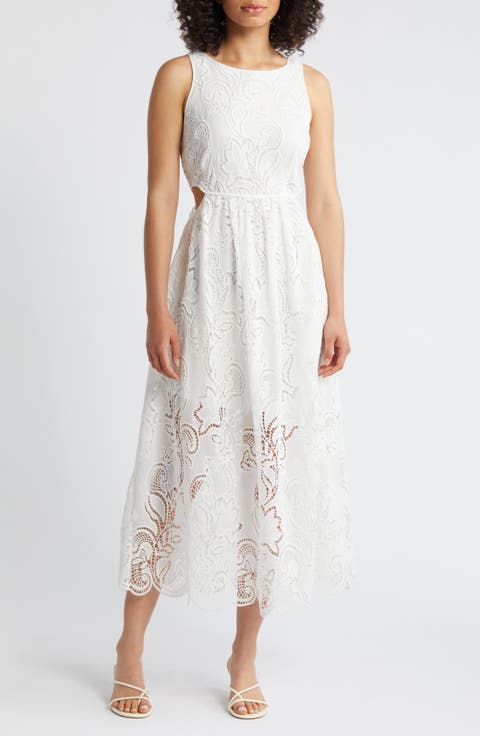 Bouquet Eyelet Maxi Dress