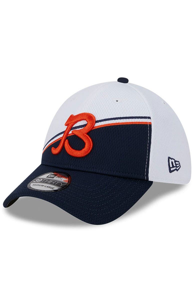 New Era Men's New Era White/Navy Chicago Bears 2023 Sideline 39THIRTY Flex Hat, Alternate, color, White