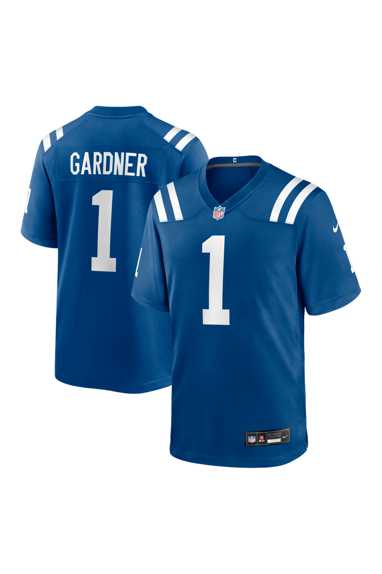 Men's Nike Ahmad Sauce Gardner  Royal Indianapolis Colts Team  Game Jersey, Main, color, Royal
