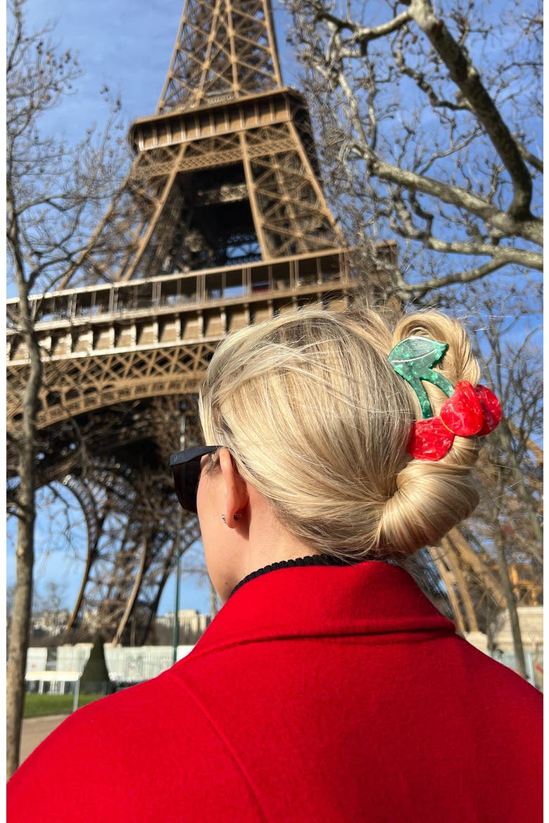 Cherry Claw Hair Clip, Alternate, color, RED