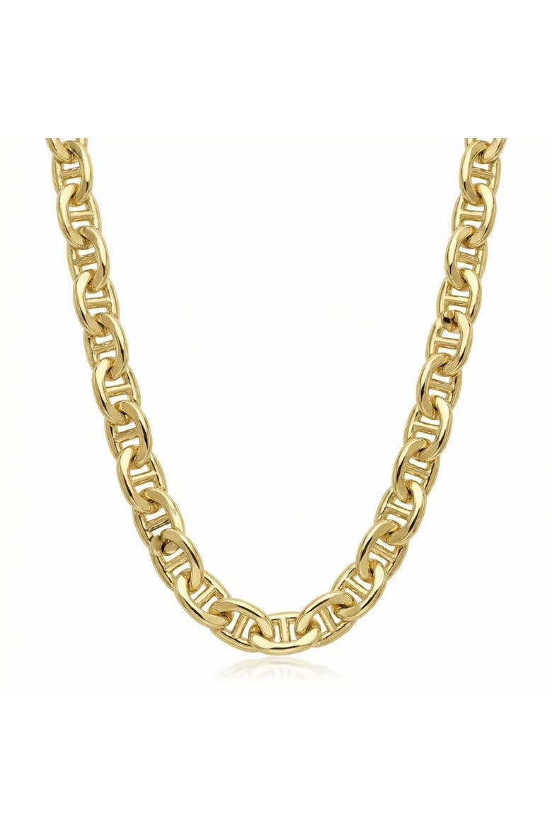 Fremada 14k Gold Filled Men's 5.9mm Mariner Link Chain Necklace, Main, color, 14k Yellow Gold