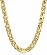 Bliss Diamond Fremada 14k Gold Filled Men's 5.9mm Mariner Link Chain Necklace