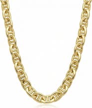 Bliss Diamond Fremada 14k Gold Filled Men's 5.9mm Mariner Link Chain Necklace