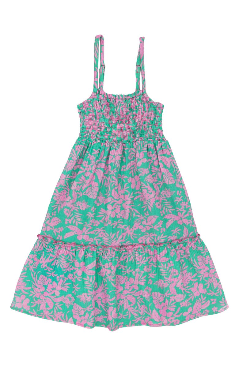 Feather 4 Arrow Kids' Marina Tiered Cotton Sundress, Main, color, 