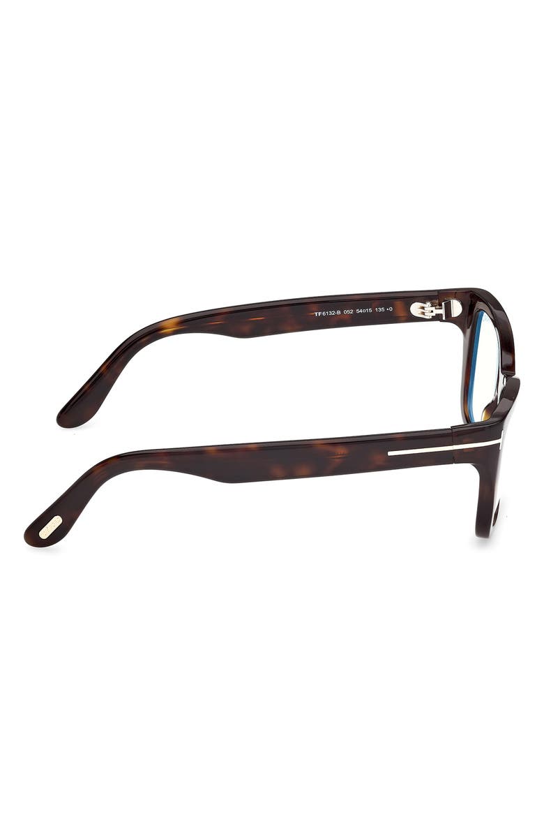 TOM FORD 54mm Butterfly Optical Glasses, Alternate, color, Shiny Classic Dark Havana