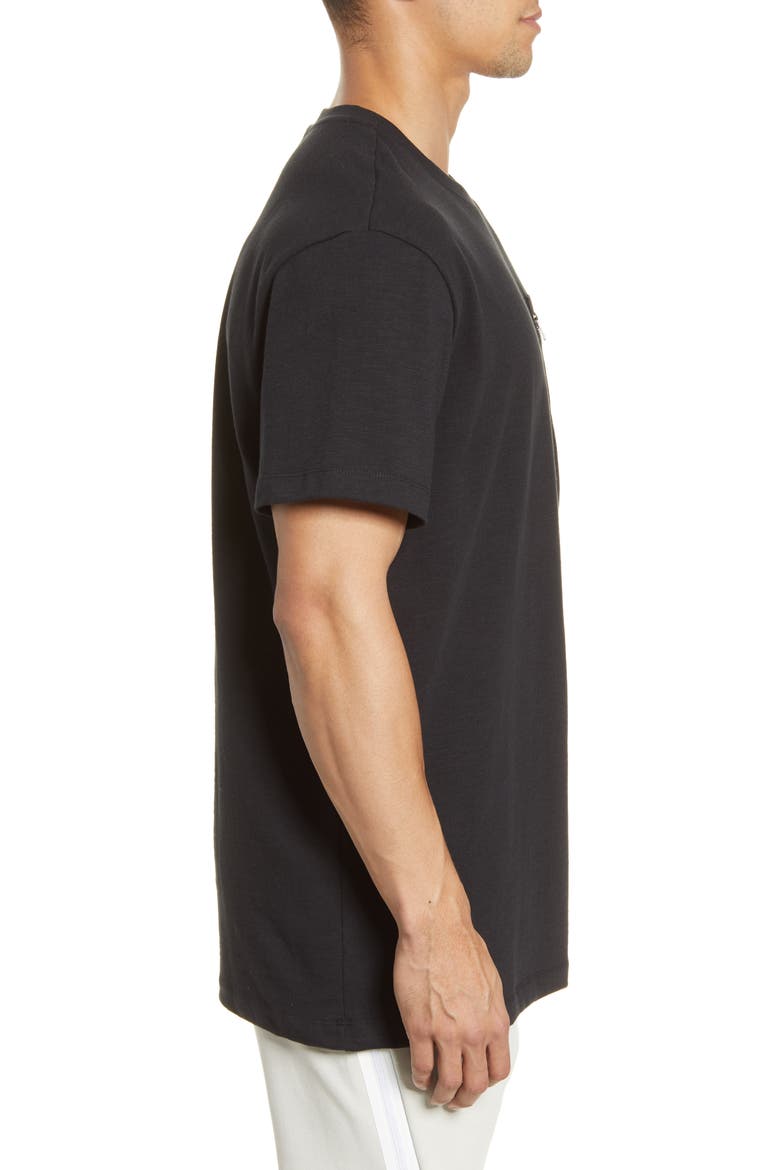 Modern Essentials Lightweight Mix Short Sleeve Top, Alternate, color, BLACK/ BLACK OXIDIZED
