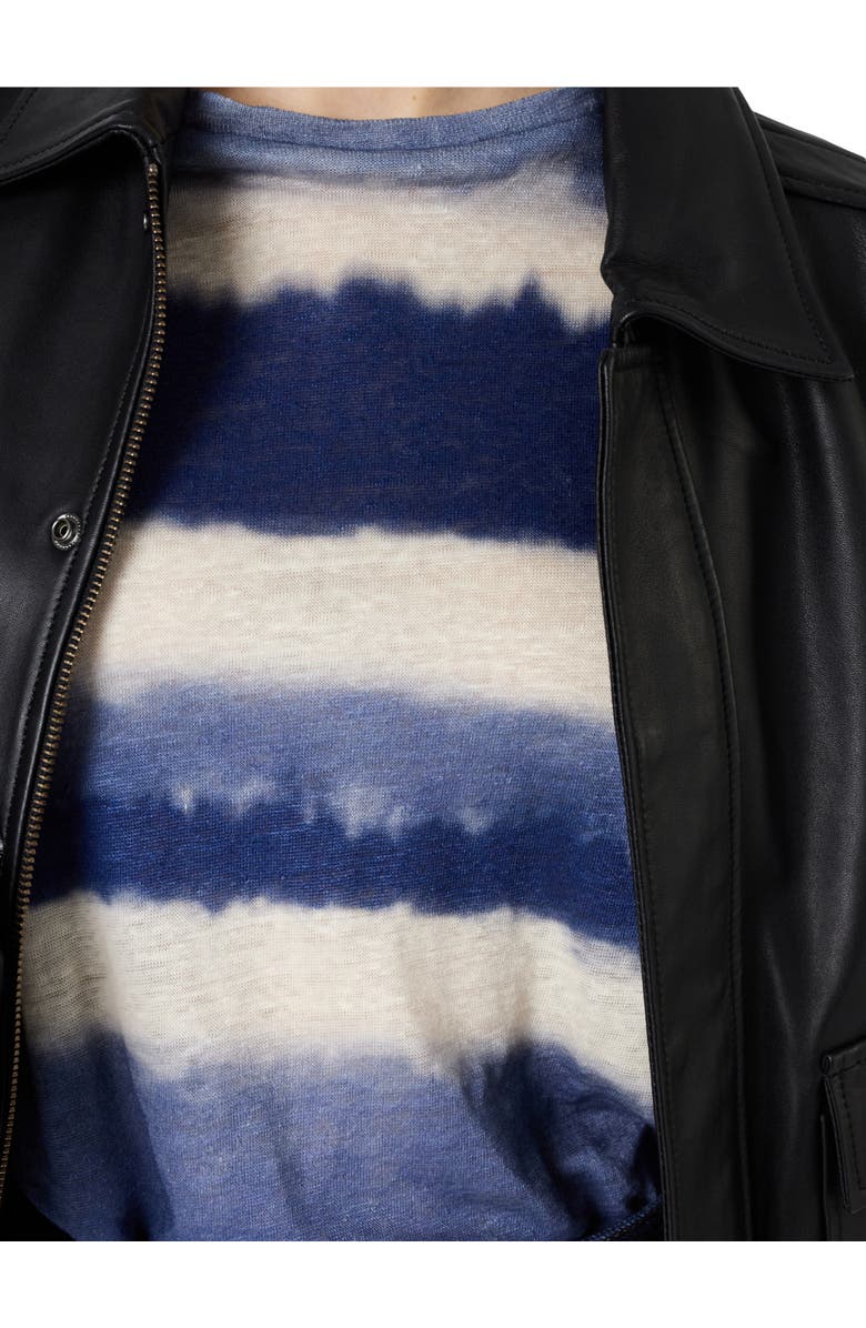 GERARD DAREL Mabinty Linen Tie Dye T-Shirt, Alternate, color, Indigo