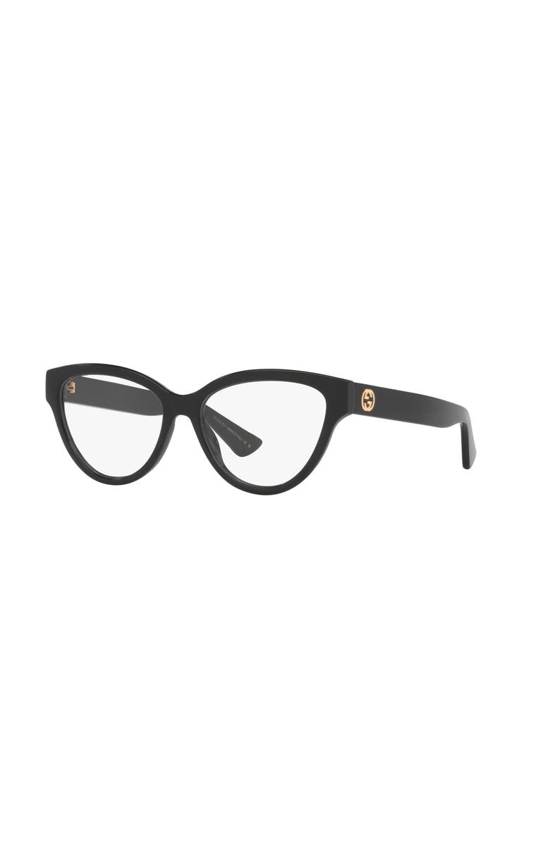 Gucci 55mm Round optical glasses, Main, color, Black