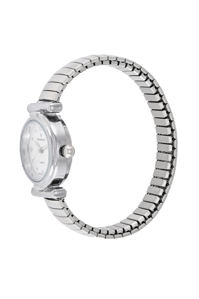 Easy Read Expansion Stretch Watch- 25MM, Alternate, color, Silver