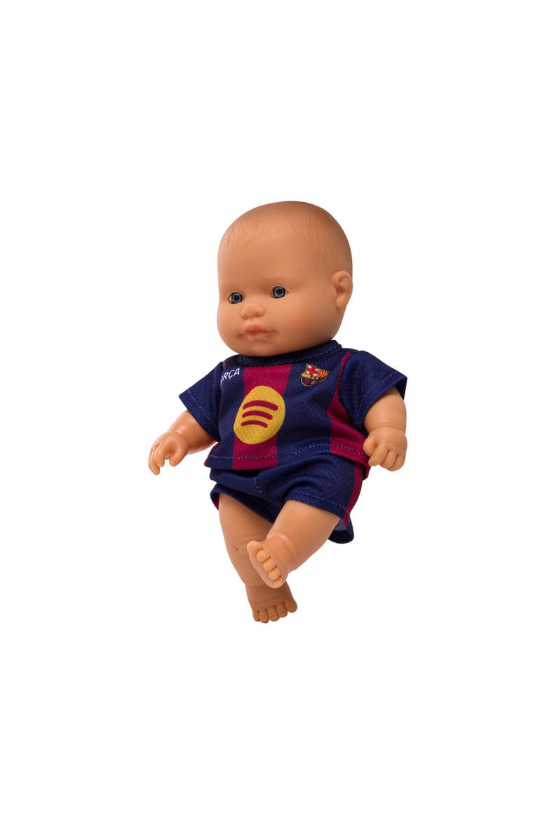 Miniland 8 1/4 inch Baby Boy Doll with Barcelona Soccer Jersey, Alternate, color, Light Skin