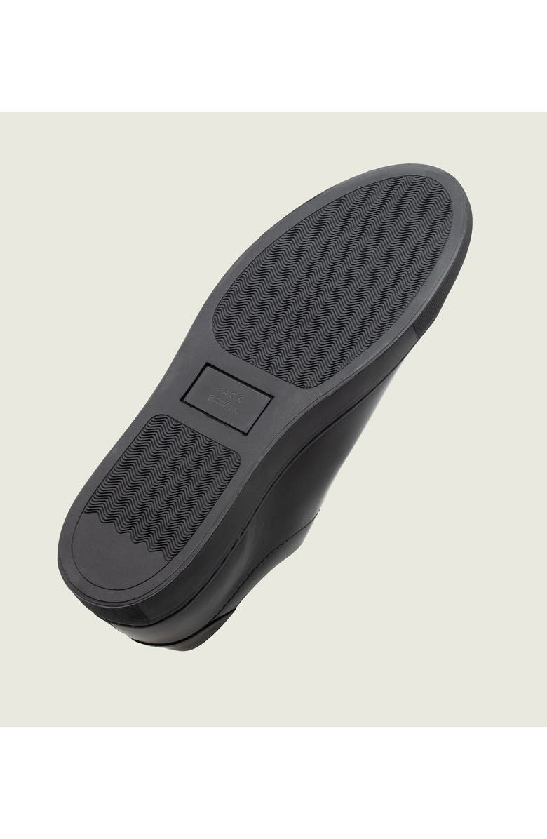 Jack Erwin Wesley Leather Low-Top Sneaker, Alternate, color, Black Leather