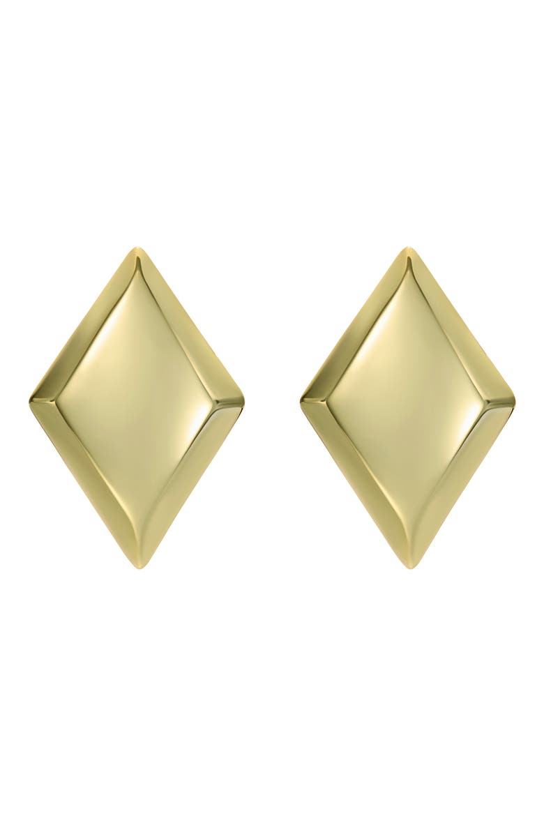 Georgie Large Diamond Shape Stud Earrings video