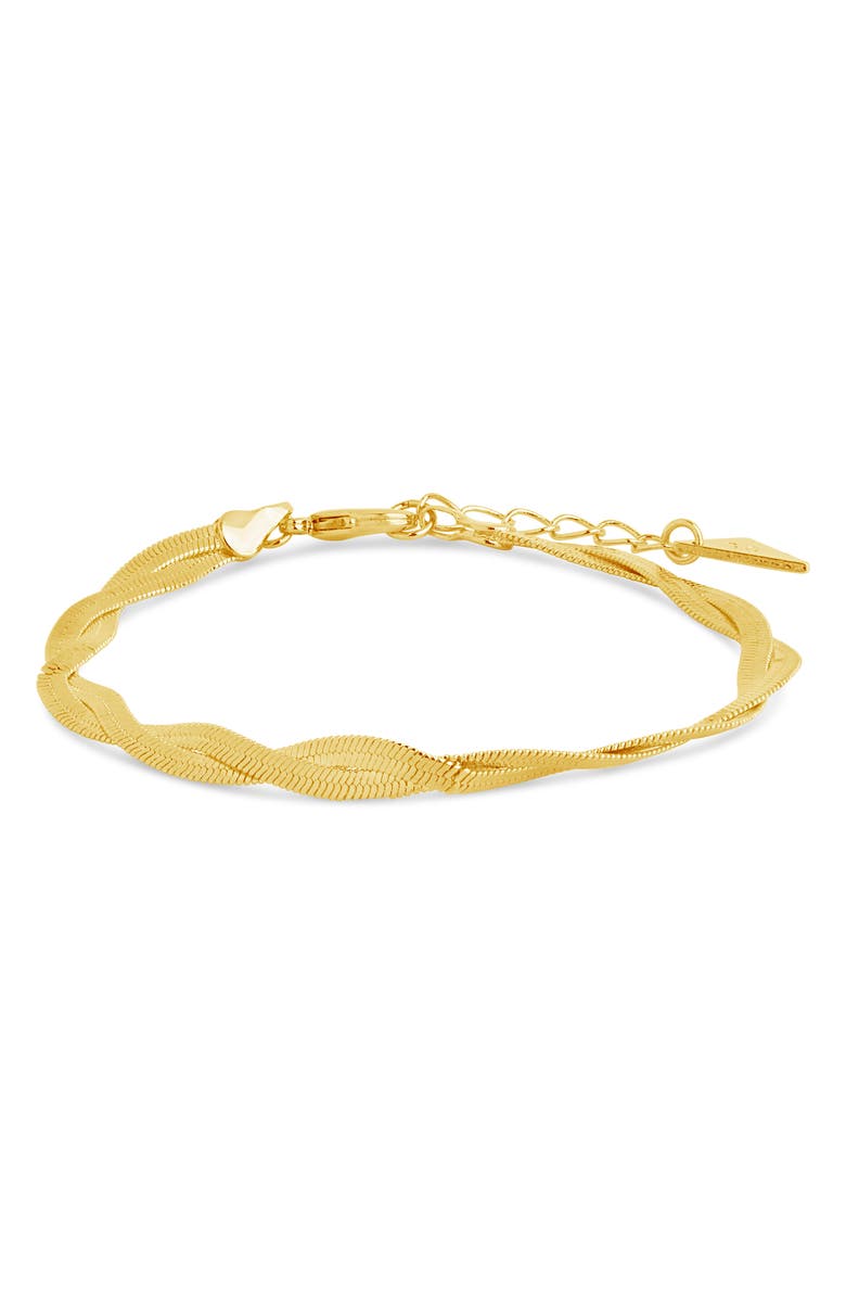 Sterling Forever Oakley Chain Bracelet, Alternate, color, Gold