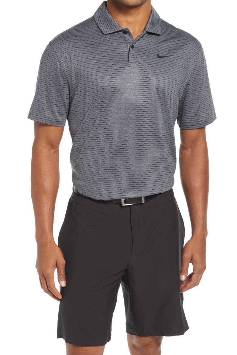 Nike Dri-FIT Vapor Golf Polo, Main, color, DARK SMOKE GREY/ BLACK