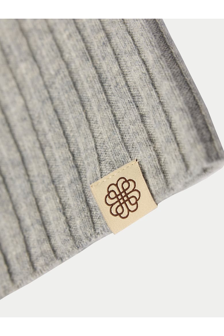 Cashmere Rib Knit Hat, Alternate, color, high rise