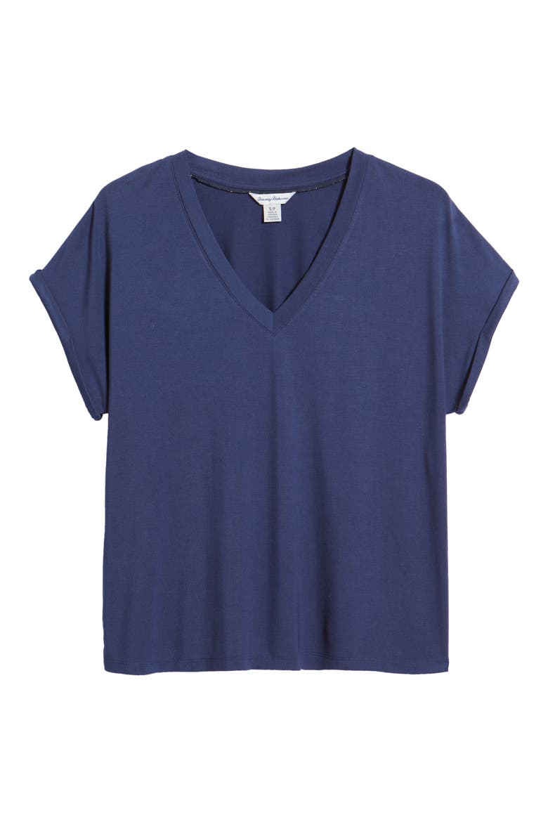Kauai V-Neck T-Shirt, Alternate, color, ISLAND NAVY