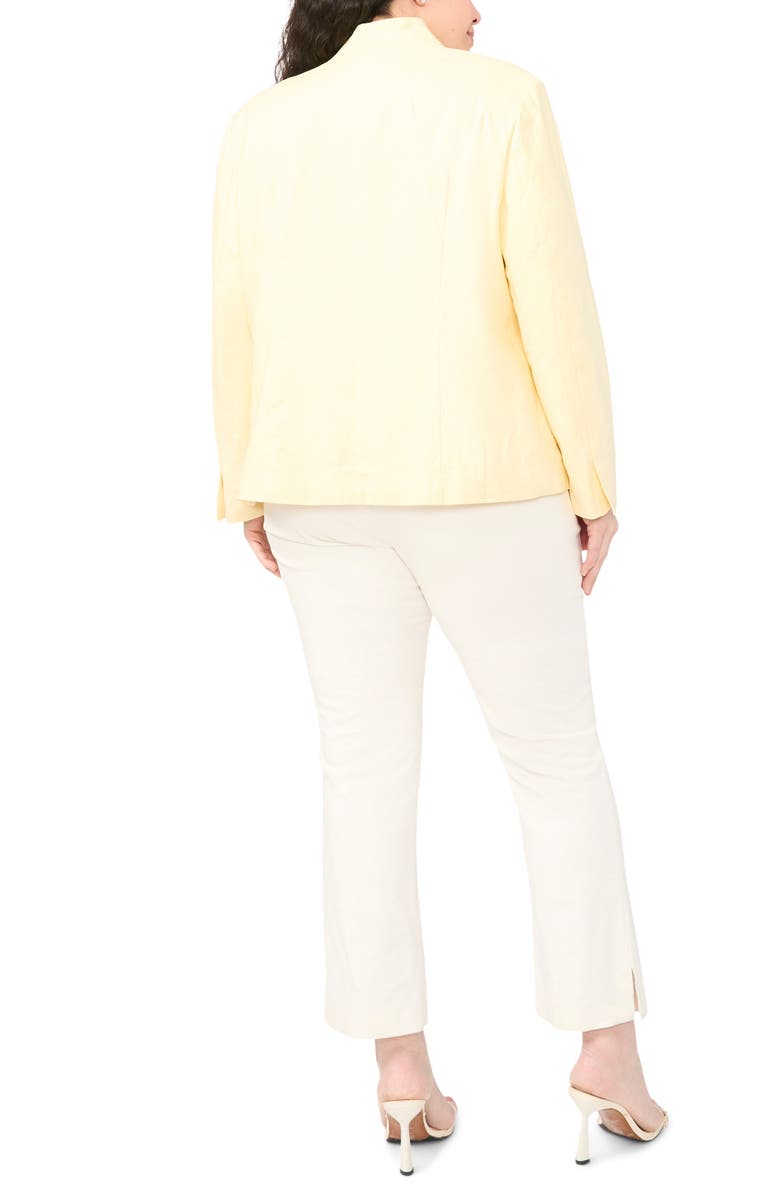 Halogen<sup>®</sup> Inverted Lapel Linen Blend Blazer, Alternate, color, Pastel Yellow