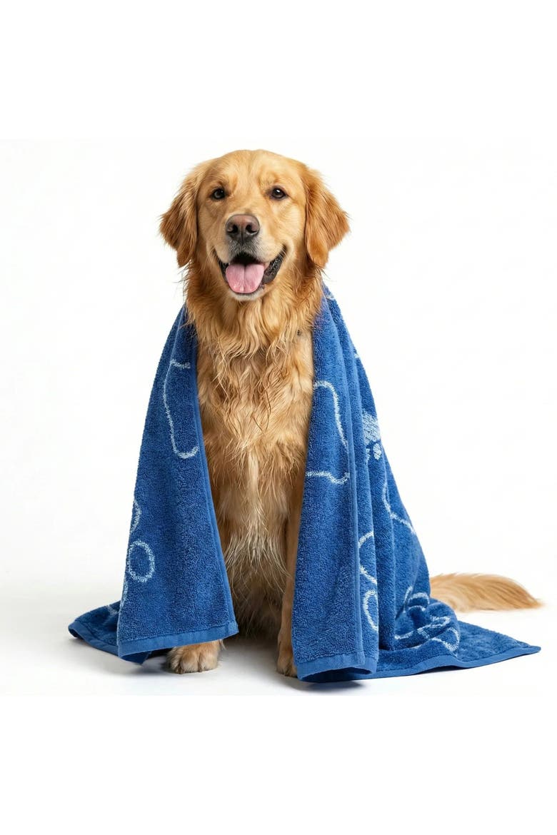 Drytek Dog Bath Towel, Main, color, Navy