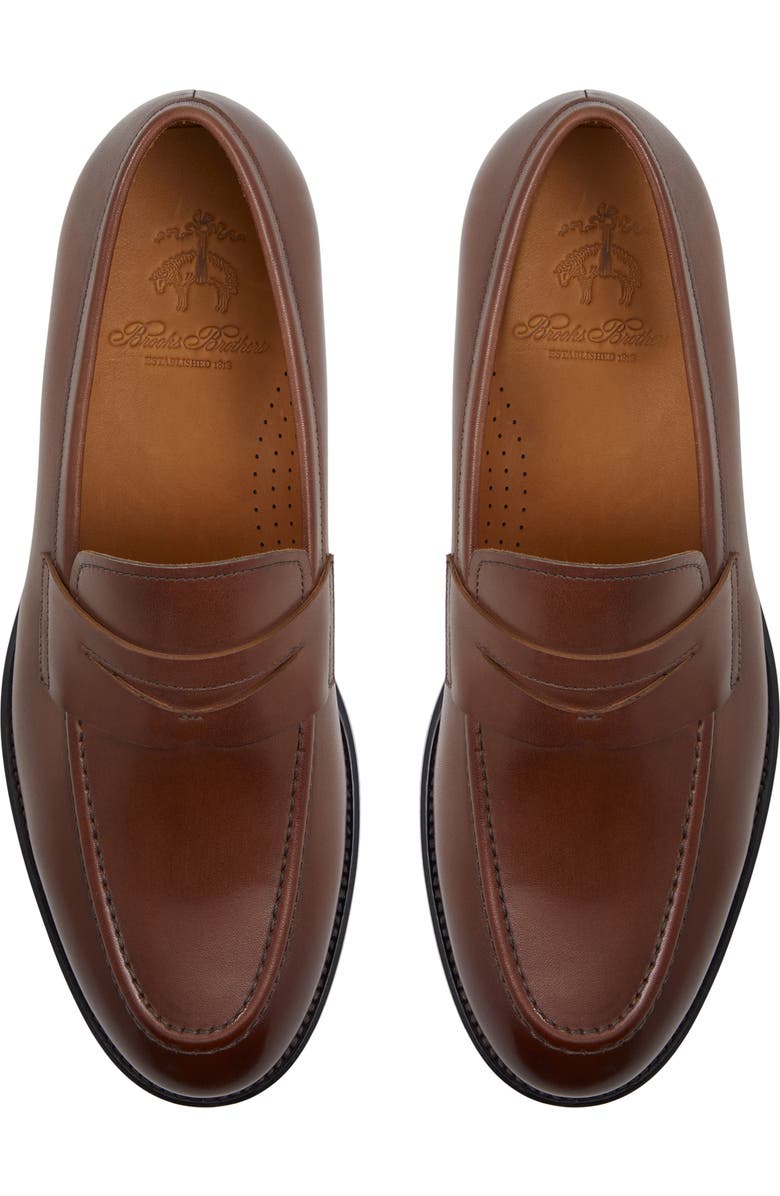 Brooks Brothers Greenwich Penny Loafer, Alternate, color, Cognac