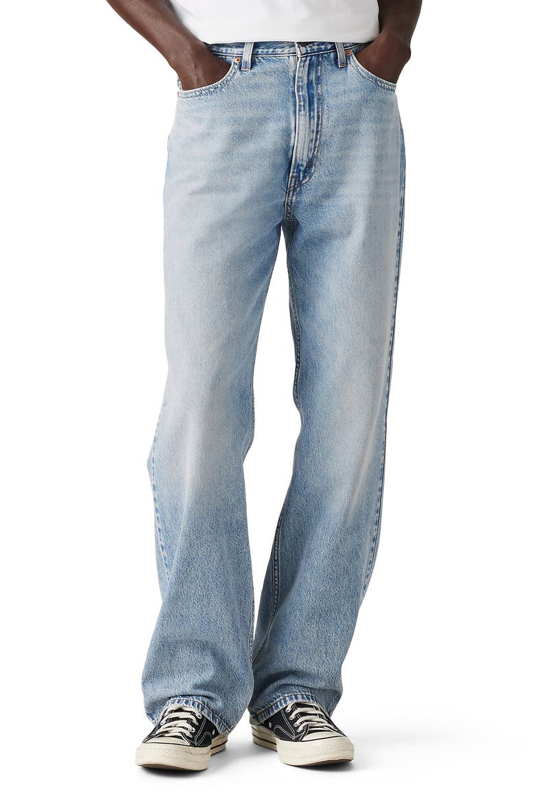 565™ Loose Straight Leg Jeans, Main, color, ALWAYS HERE LTWT