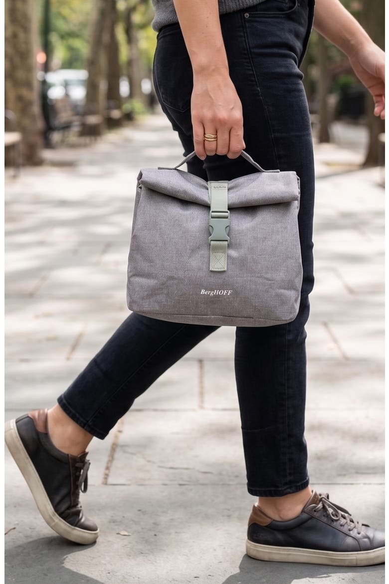 Leo Insulated Lunch Bag, Alternate, color, GREY