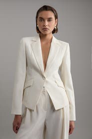 Karen Millen Crepe Blazer Jacket