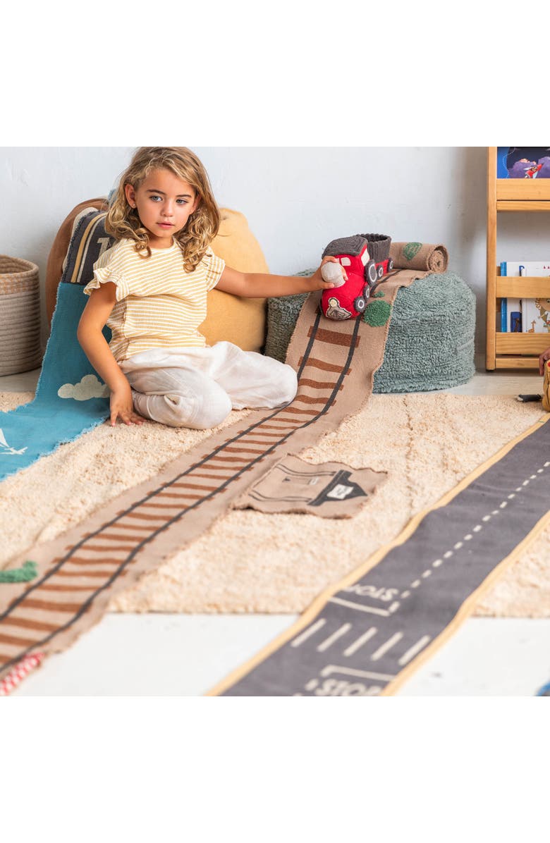 Lorena Canals Soft toy Ride & Roll, Alternate, color, Brown, Natural And Red