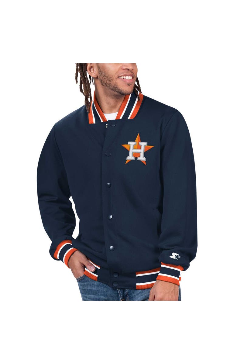 STARTER Men's Starter Royal Houston Astros Secret Weapon Full-Snap Jacket, Alternate, color, Royal