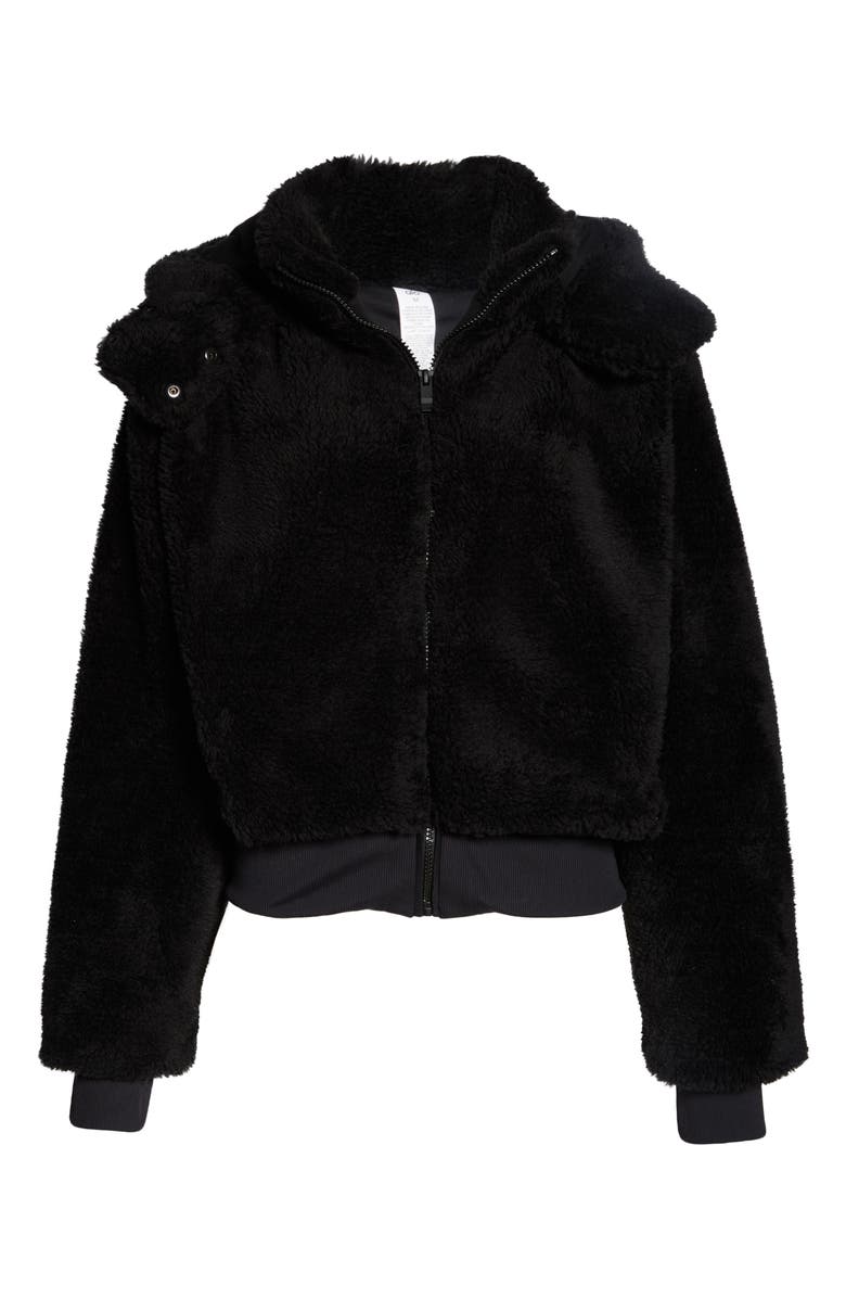 Alo Foxy Removable Hood Fleece Jacket, Alternate, color, 