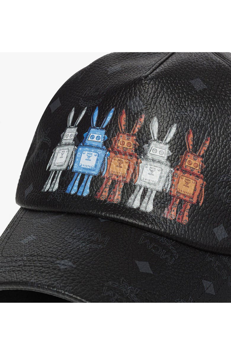 MCM Classic Cap in Rabot Visetos, Alternate, color, Black