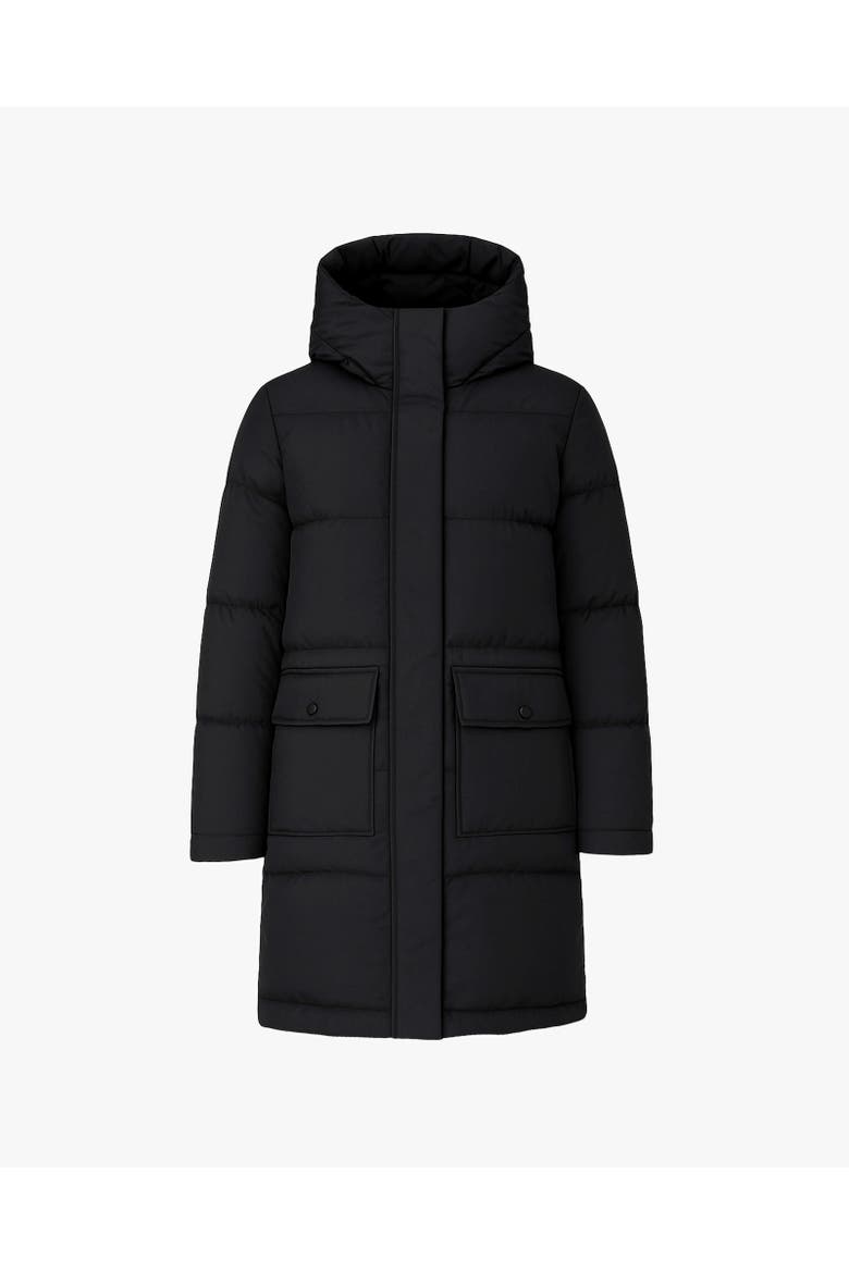 CHLOE | Hooded Down Winter Jacket, Main, color, Black