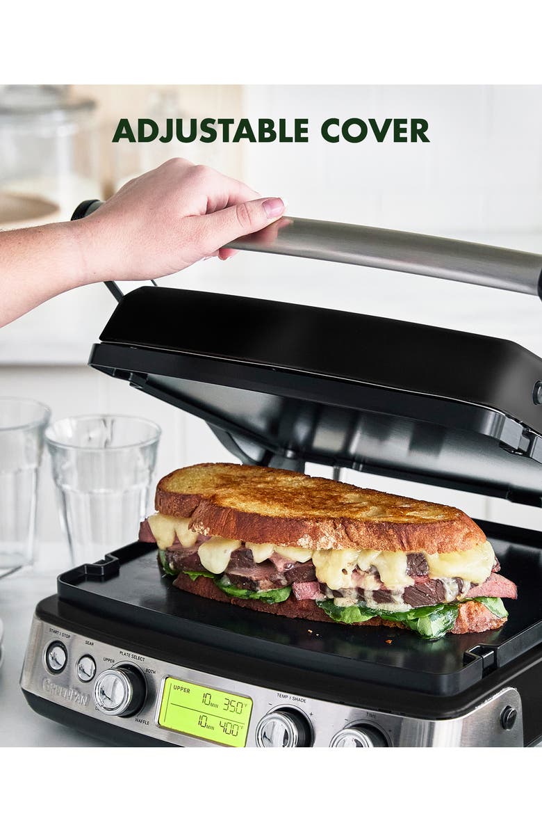 GreenPan Elite Ceramic Nonstick Multi Grill/Griddle/Waffle Maker, Alternate, color,