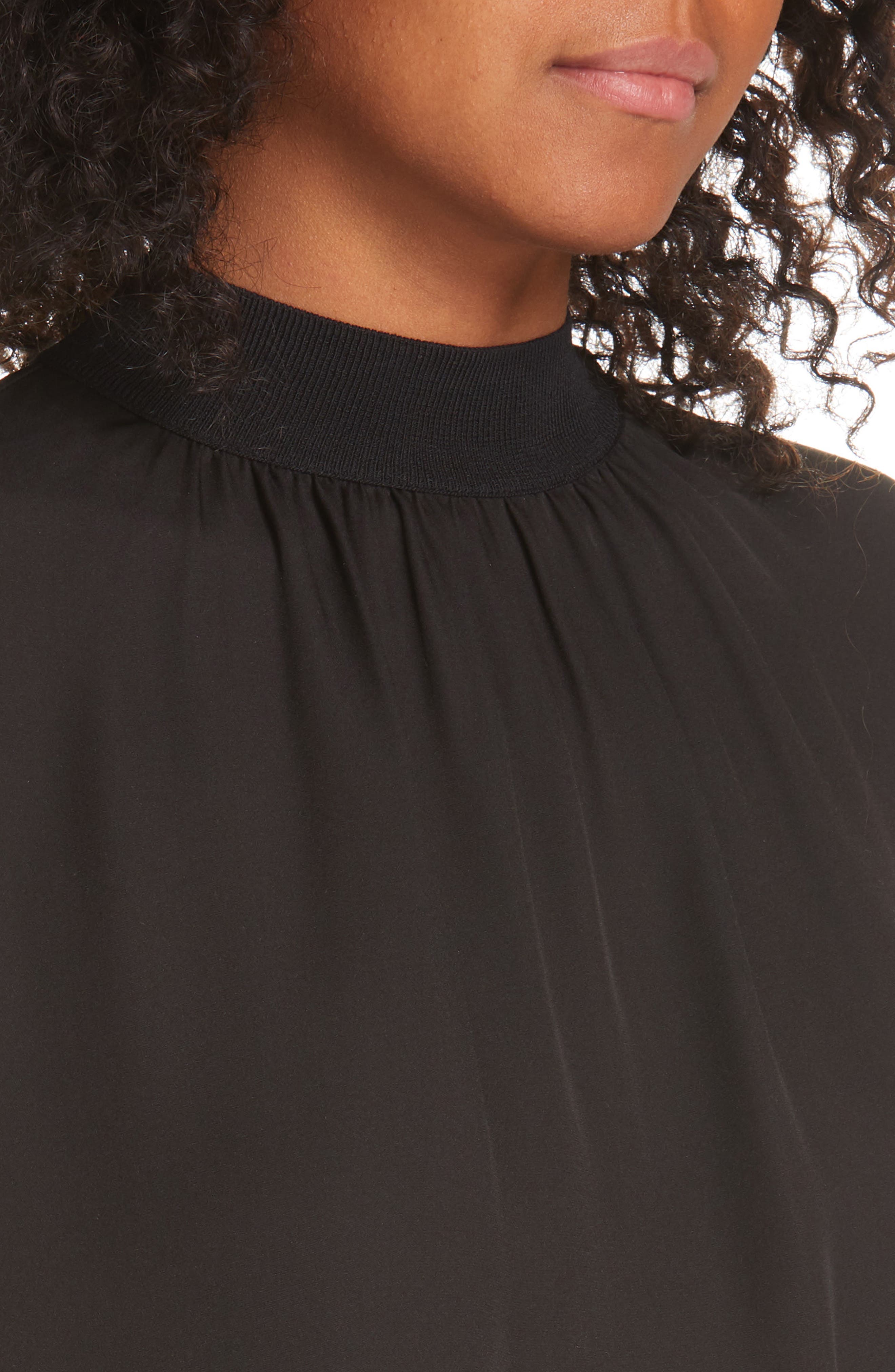 Vince Mock Neck Silk Shell (Women) | Nordstromrack
