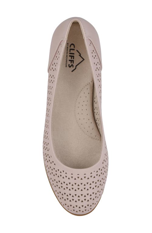 Cliffs By White Mountain Cindy Flat In Pale Pink Burnished Smooth