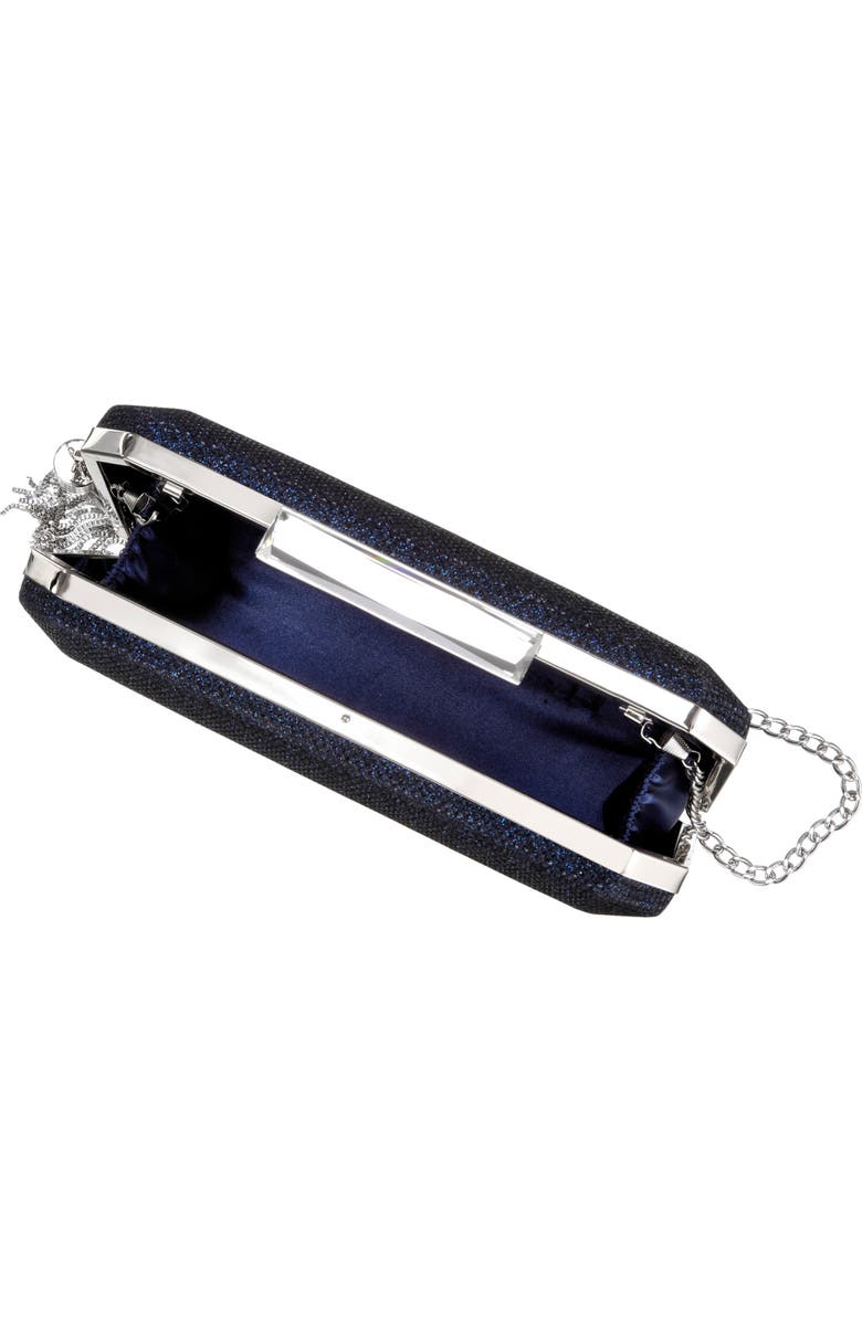 Nina Bellaria Minaudière Clutch, Alternate, color, Navy