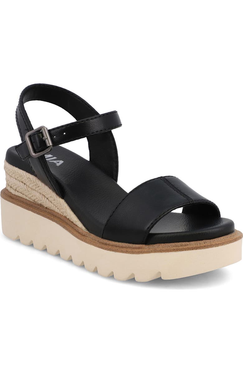 MIA Ophida Ankle Strap Platform Wedge Sandal, Main, color,