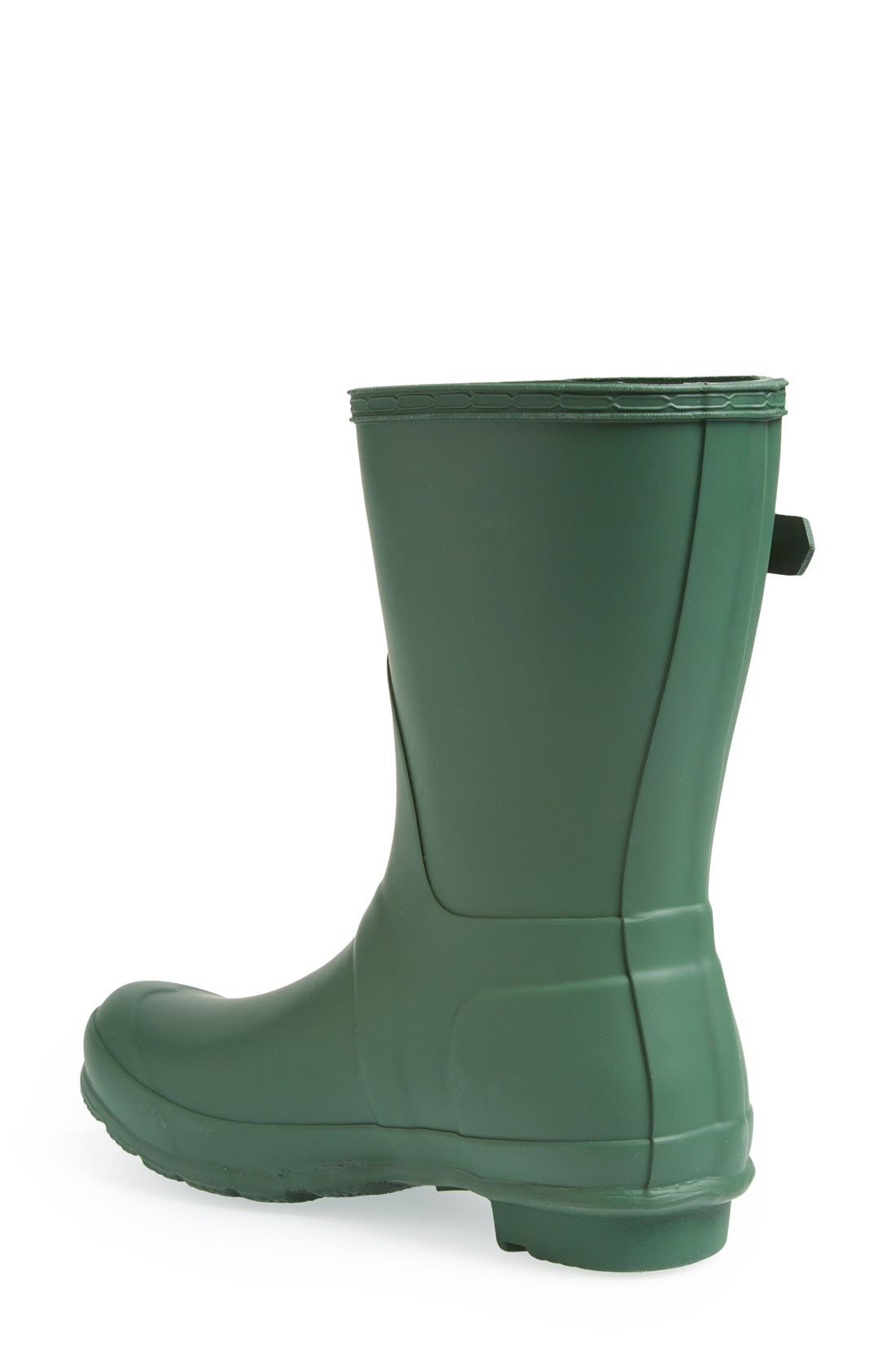 Original Short Waterproof Rain Boot, Alternate, color, GREEN/GREEN