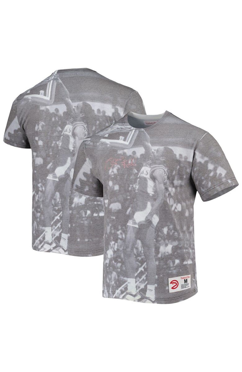 Mitchell & Ness Men's Mitchell & Ness Spud Webb Heather Gray Atlanta Hawks Above The Rim T-Shirt, Main, color, Gray