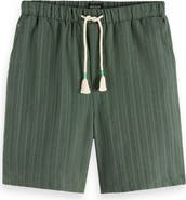 Scotch & Soda Fave Tonal Stripe Drawstring Shorts